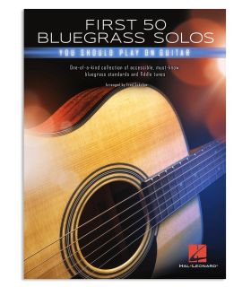 Portada del libro First 50 Bluegrass Solos You Should Play on Guitar HL