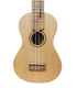 Recycled wood top of the soprano ukulele APC UKSLP