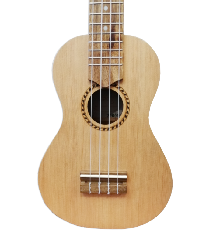 Tapa en maderas recicladas del ukelele soprano APC modelo UKSLP