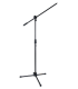 Microphone stand Hercules model MS-432B in black color and with a boom arm