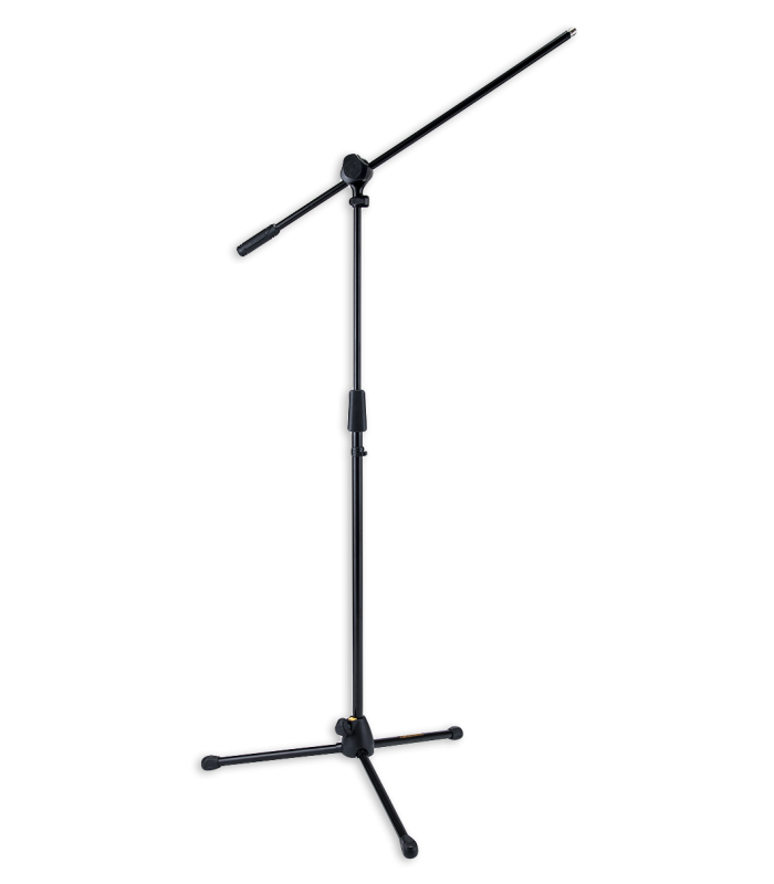 Microphone stand Hercules model MS-432B in black color and with a boom arm