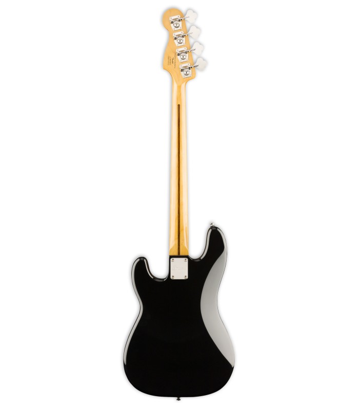 Costas da guitarra baixo Fender Squier modelo Classic Vibe 70s Precision em preto