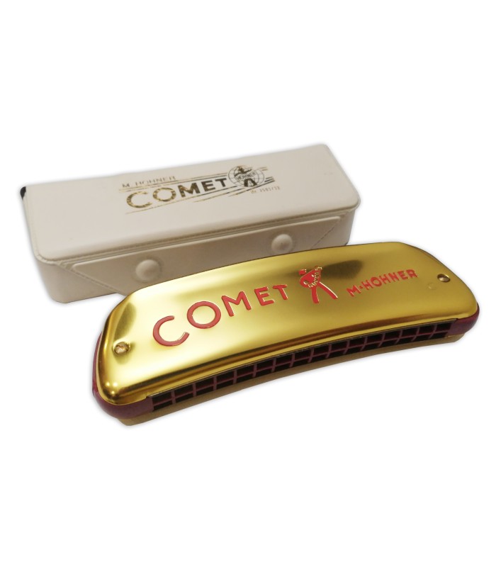 Harmónica Hohner modelo Comet 2503 32 con estuche