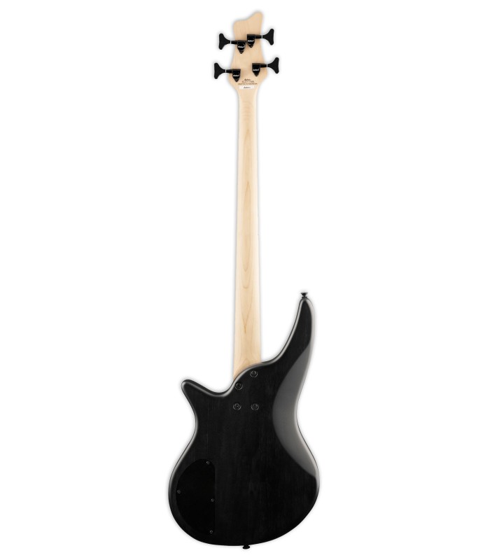 Espalda de la guitarra bajo Jackson modelo JS2P Spectra Bass black burst