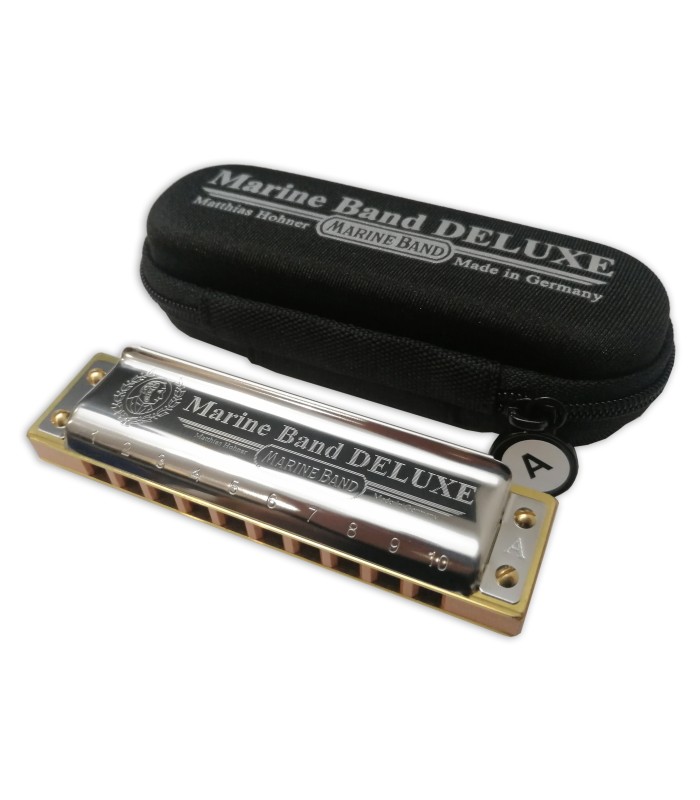 Harmónica Hohner modelo Marine Band De luxe em Lá com estojo
