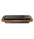 Back of the harmonica Hohner model Marine Band De luxe in A