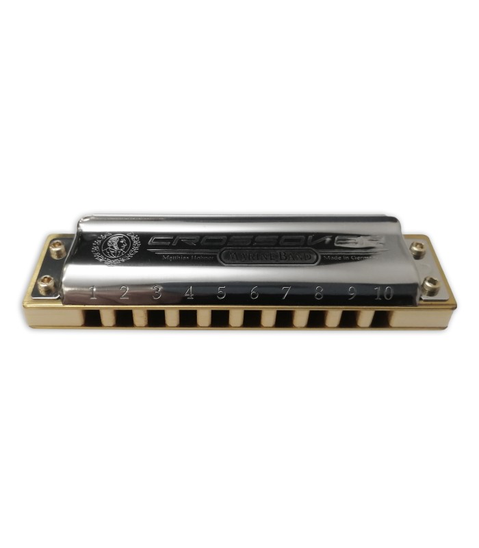 Harmonica Hohner model Crossover Marine Band in D with bamboo comb