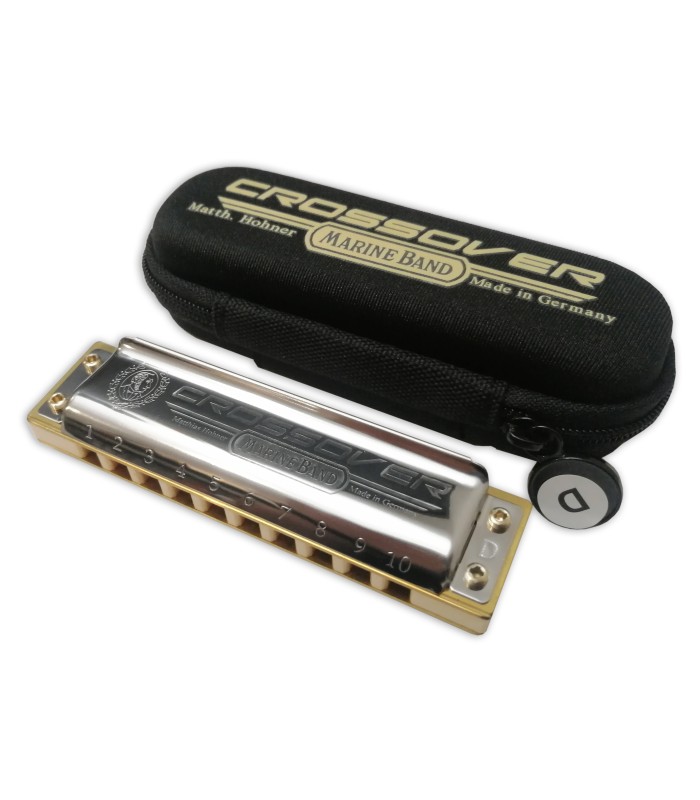 Armónica Hohner modelo Crossover Marine Band en Re con estuche