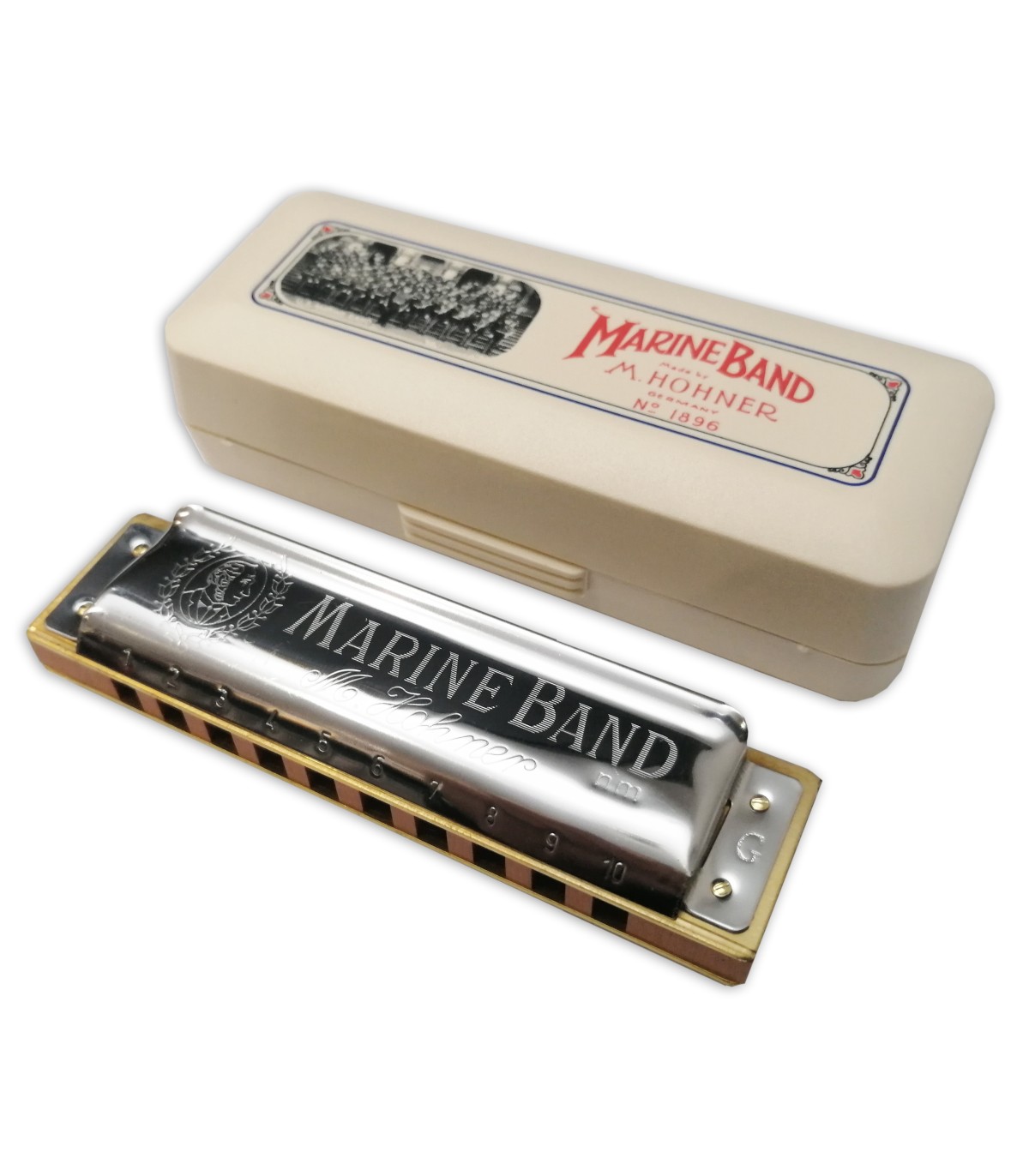 Hohner Marine Band in G Natural Minor 1896, Harmónica