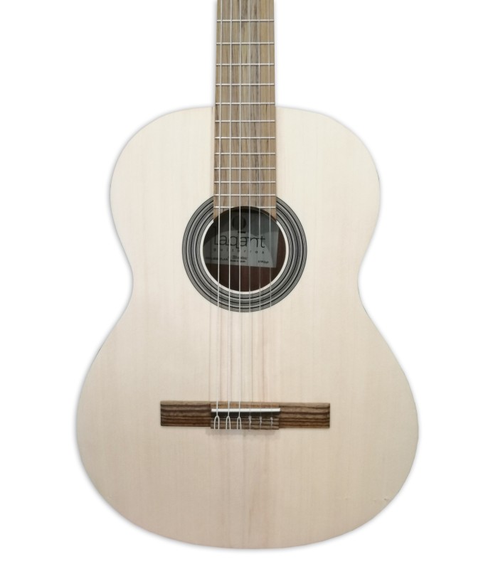Tampo em spruce (abeto) maciço da guitarra clássica Alhambra modelo Laqant