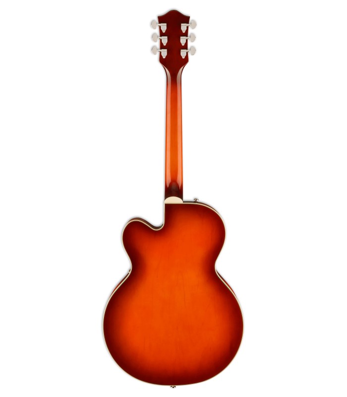 Back of the electric guitar Gretsch model G2420 Streamliner Fireburst