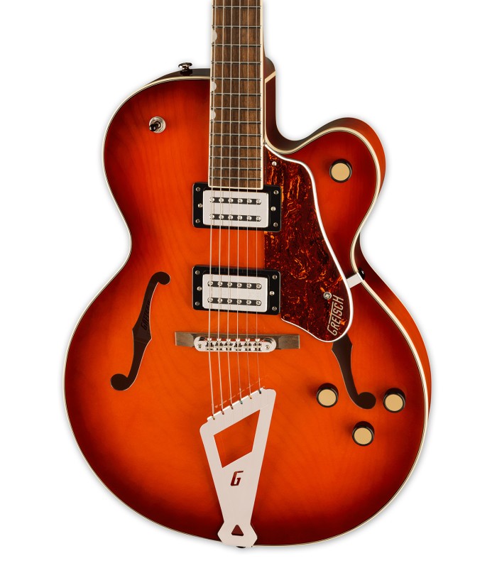 Tampo e humbuckers da guitarra elétrica Gretsch modelo G2420 Streamliner Fireburst