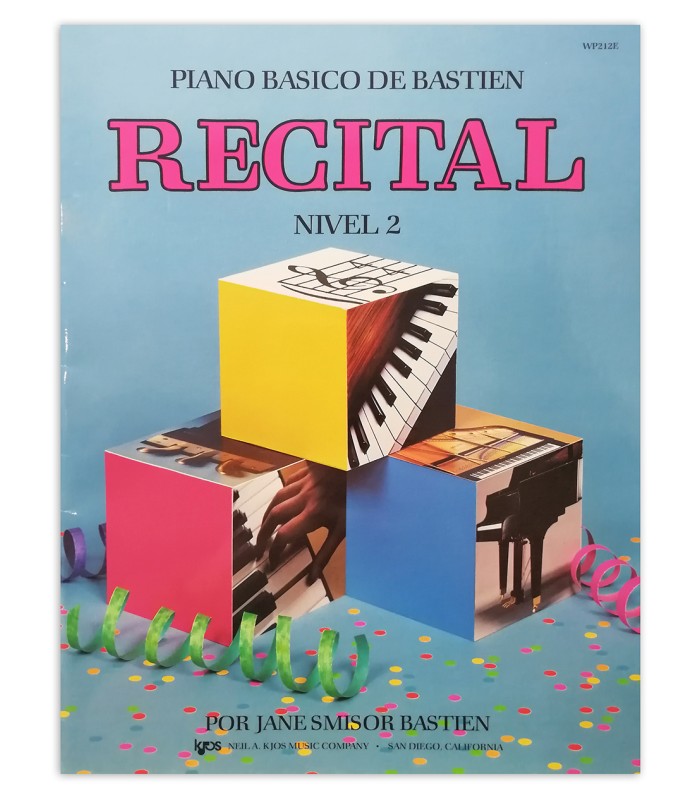 Portada del libro Bastien Piano Básico Recital Nível 2 en español