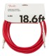 Cable Fender model Original Series in color Fiesta Red with 5.5 meters length