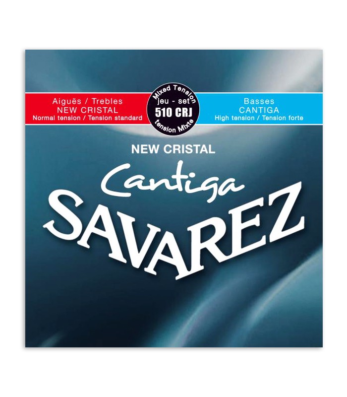 Package cover of the  string set Savarez model 540 CRJ New Crystal Cantiga for classical guitar
