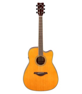 Guitarra eletroacústica Yamaha modelo FGC TA CTW com acabamento vintage