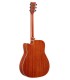 Mahogany back and sides of the electroacoustic guitar Yamaha model FGC TA CTW vintage