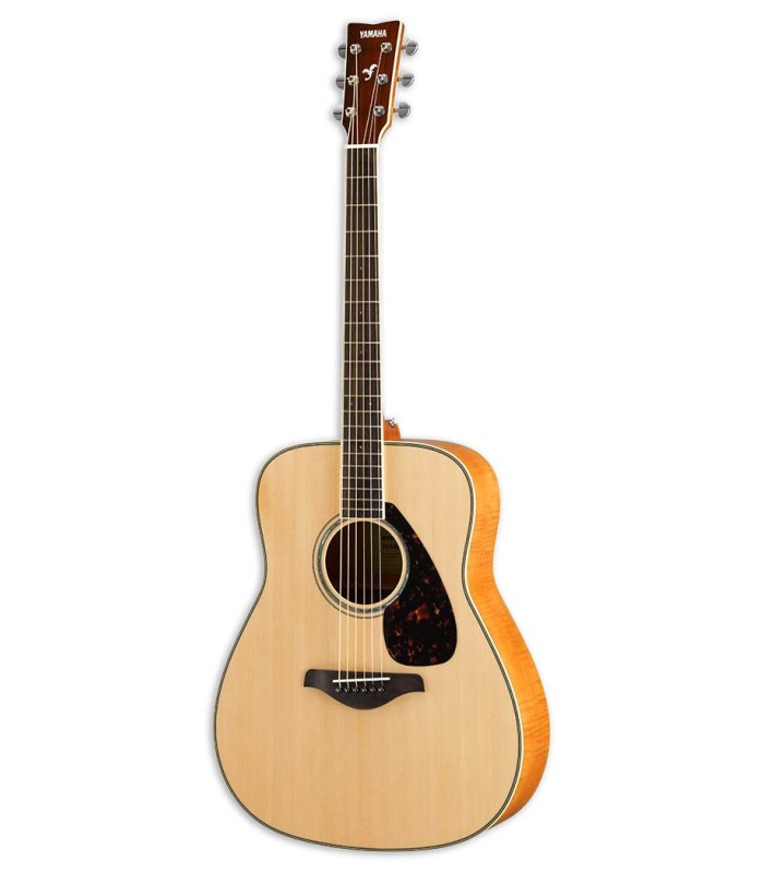 Guitarra acústica Yamaha modelo FG840 com tampo em spruce (abeto) maciço