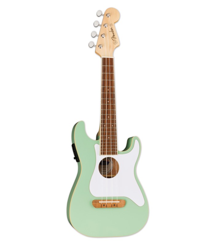 Ukulele concerto Fender modelo Fullerton Strat com acabamento Surf Green (verde)