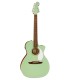 Guitarra electroacústica Fender modelo Newporter Player en color Surf Green (verde)