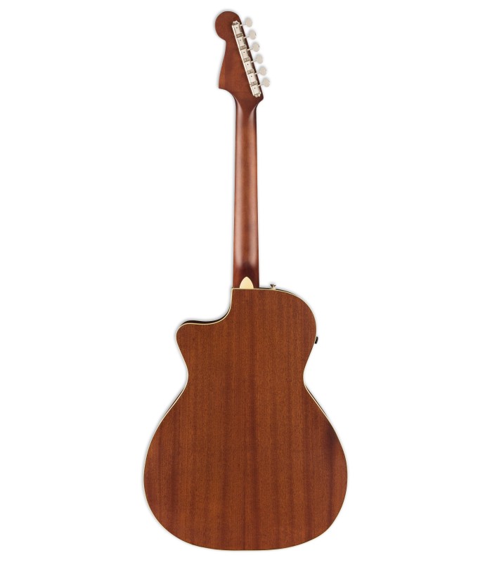 Fondo y aros en sapeli de la guitarra electroacústica Fender modelo Newporter Player SFG