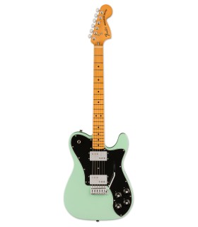 Guitarra eléctrica Fender modelo Vintera II 70S Tele Deluxe MN con acabado Surf Green (verde)