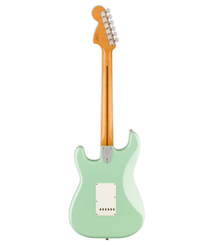 Back of the electric guitar Fender model Vintera II 70S Strato RW SFG