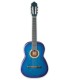 Guitarra clásica Ashton modelo SPCG-12TBB de tamaño 1/2 con acabado azul