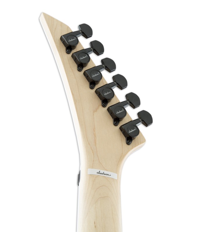 Clavijero negro de la guitarra eléctrica Jackson modelo JS32 Rhoads AH Ivory