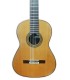 Solid cedar wood top of the guitar Luthier Teodoro Perez model Madrid