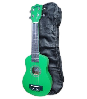 Soprano ukulele Maori model WK 4GREEN with bag