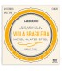 Package cover of the string set D'Addario model EJ82B for viola caipira