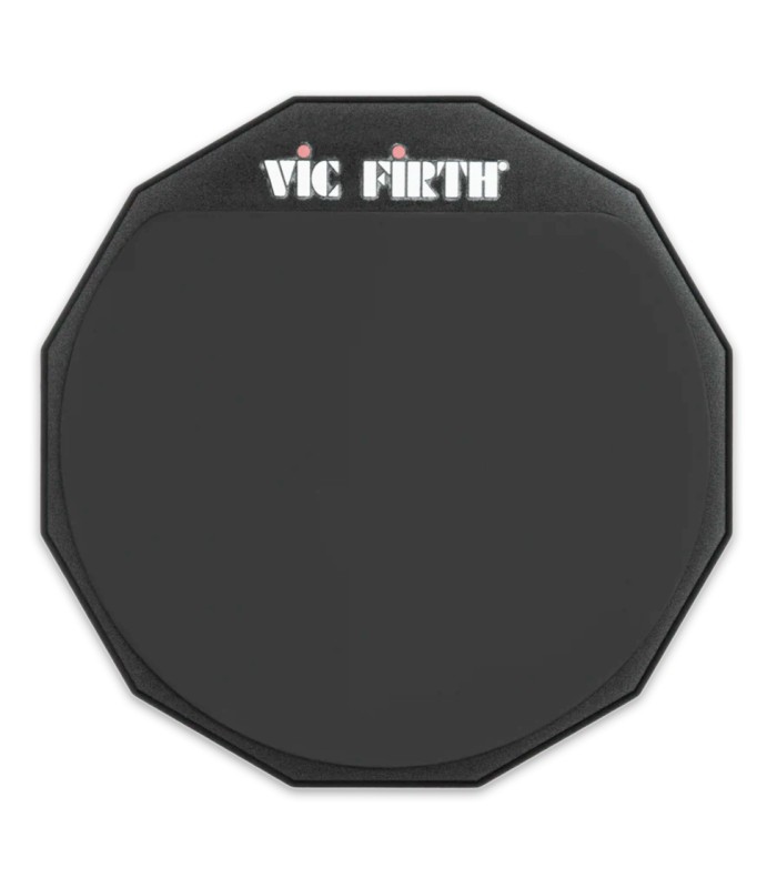 La superficie mas dura en color negro del pad doble Vic Firth modelo Pad 12D 12