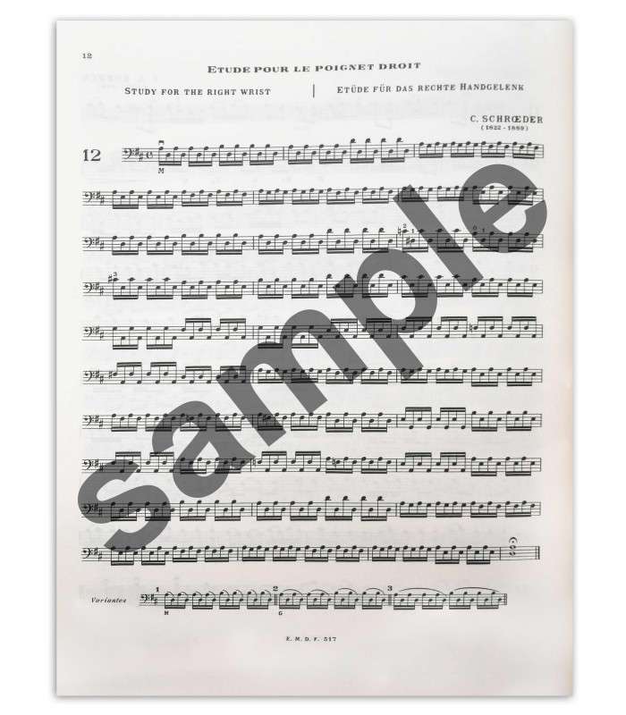 Sample of the book Feuillard La Technique du Violoncelle Vol 1