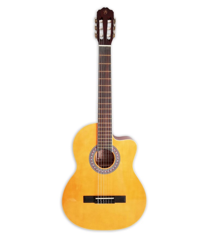 Guitarra clássica Gomez modelo 001 com cutaway e eletrificada