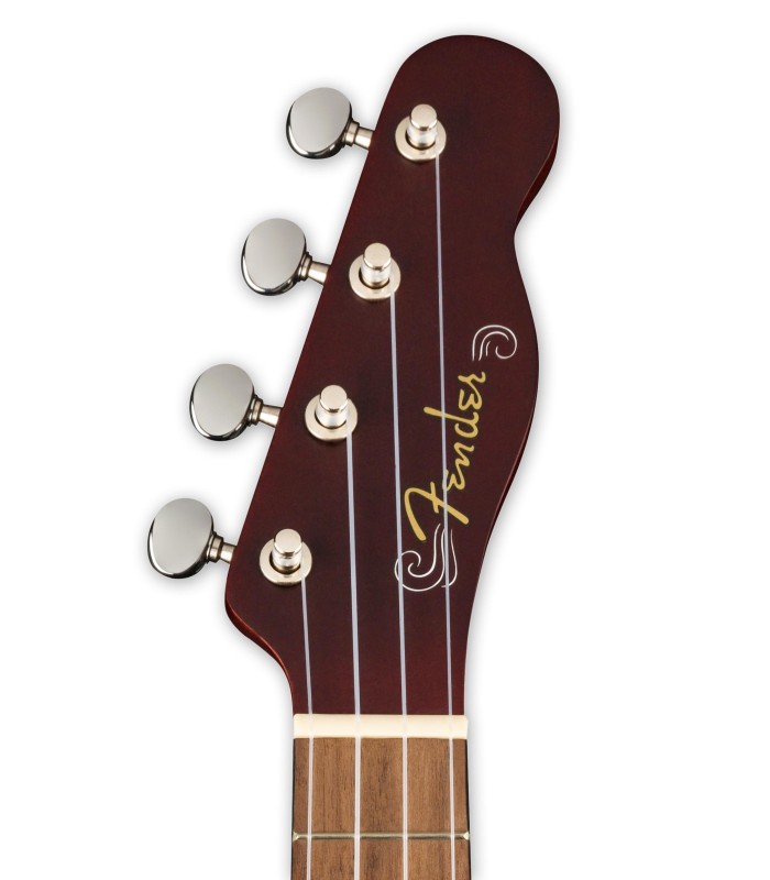 Cabeça do ukulele soprano Fender modelo Venice 2TS