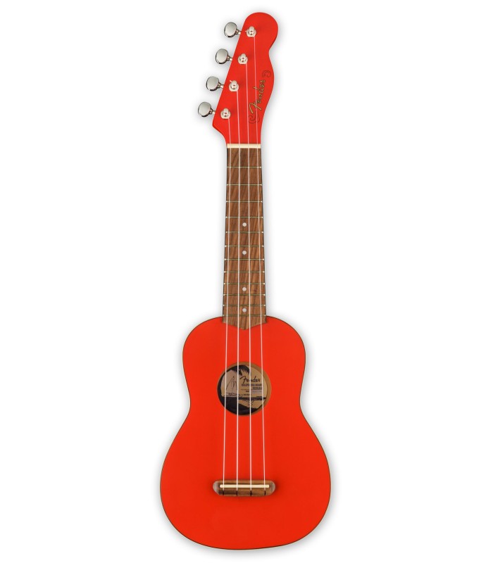Ukelele soprano Fender modelo Venice Fiesta Red