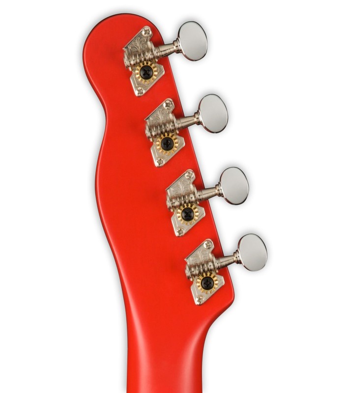 Carrilhão do ukulele soprano Fender modelo Venice Fiesta Red