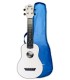 Ukulele soprano Flight modelo TUS 35WH Travel com tampo em tília e acabamento branco e saco