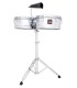 Timbales LP model LPA256 Aspire 13 14 with chrome plated finish and with a stand