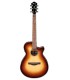 Guitarra eletroacústica Ibanez modelo AEG50 DHH na cor Dark Honey Burst e acabamento de alto brilho