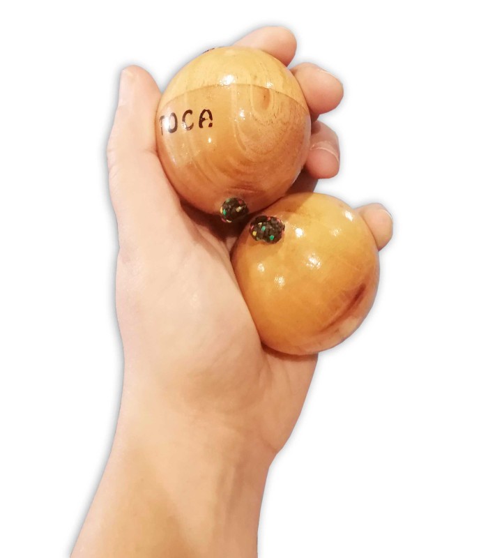 Shaker Toca model TSS-N Sympatika Shaker on a hand