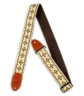 Strap Gretsch model G Brand Diamond Brown Ends for guitar