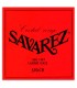 Portada del embalaje del juego de cuerdas Savarez modelo 570CR Cristal Soliste de tensión média para guitarra clásica
