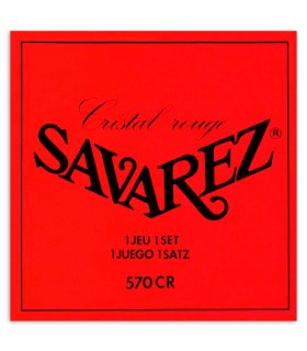 Package cover of the string set Savarez model 570CR Cristal Soliste in medium tension for classical guitar