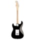 Back of the electric guitar Fender model Squier Sonic Strat MN BK