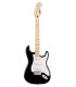 Guitarra eléctrica Fender modelo Squier Sonic Strat MN BK en negro