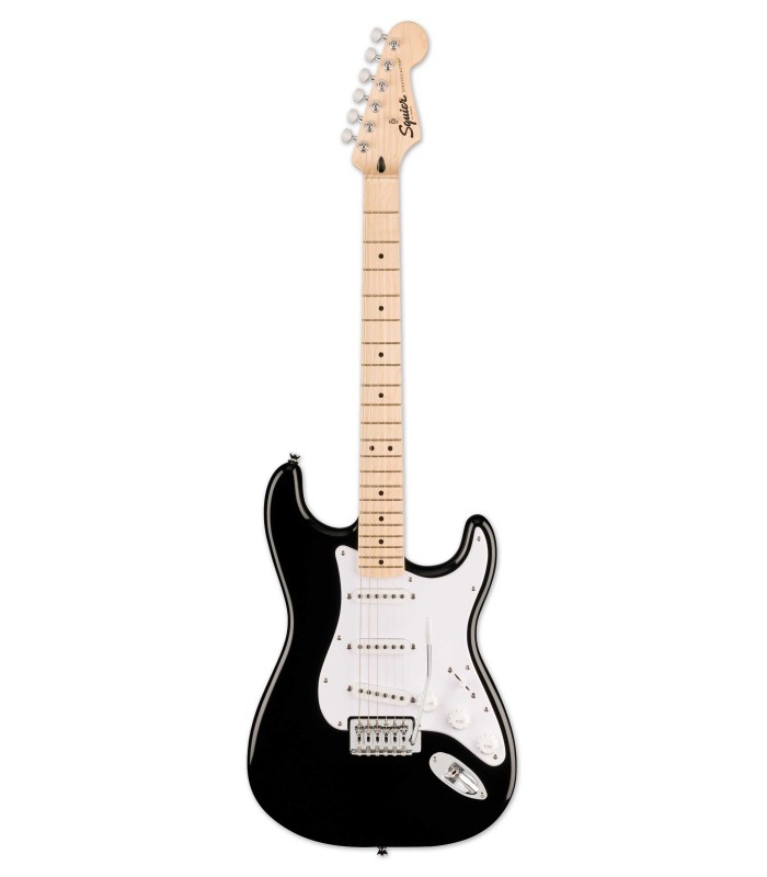 Electric guitar Fender model Squier Sonic Strat MN BK in black color