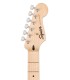 Cabeça, braço e escala em maple (bordo) da guitarra elétrica Fender modelo Squier Sonic Strat MN BK