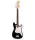 Guitarra baixo Fender modelo Squier Bronco Bass Short Scale LRL Black em preto